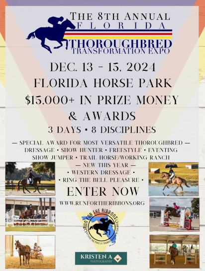 Run for the Ribbons: 8th Annual Florida Thoroughbred Transformation Expo